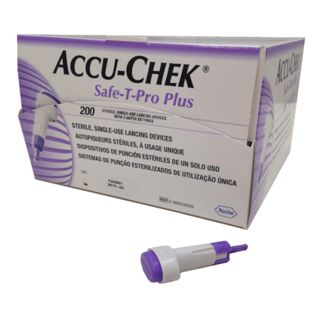 Autopiqueur à usage unique Accu Chek Safe-T-Pro Plus