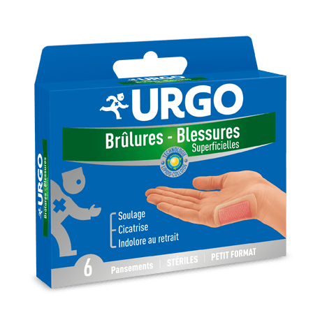 Pansement stérile URGO Brûlures – Blessures superficielles Lot de 6