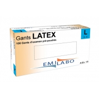 GANTS D'EXAMEN LATEX T8/9