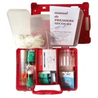 TROUSSE DE SECOURS PLEINE AVEC SUPPORT