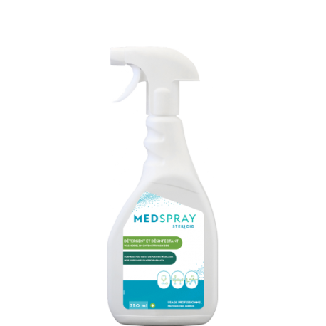 Spray désinfectant surfaces dispositifs medicaux
