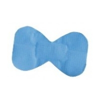 SACHET DE 50 PANSEMENTS PAPILLON TISSU BLEU DETECTABLE