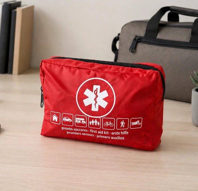 Trousse de secours 1 à 2 personnes utilisée pour véhicule déplacement domicile et petit espace professionnel