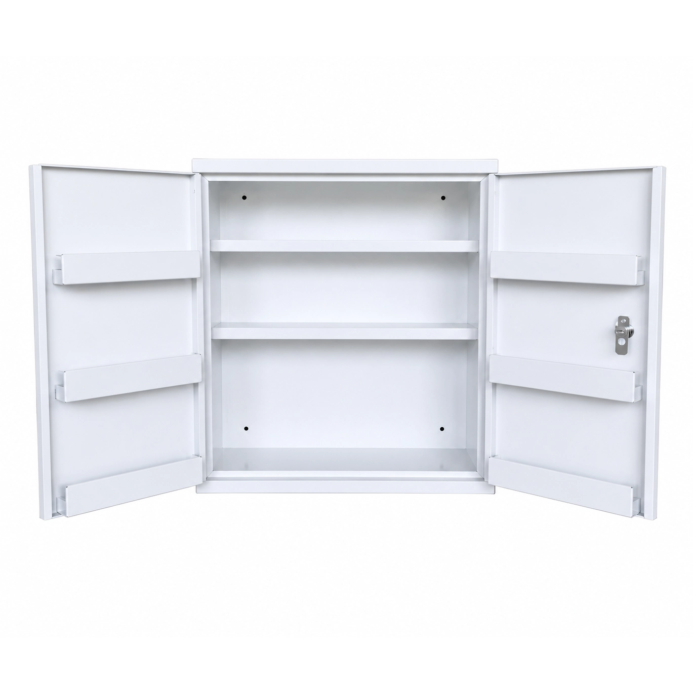 Armoire de pharmacie en métal vide 2 portes avec serrure
