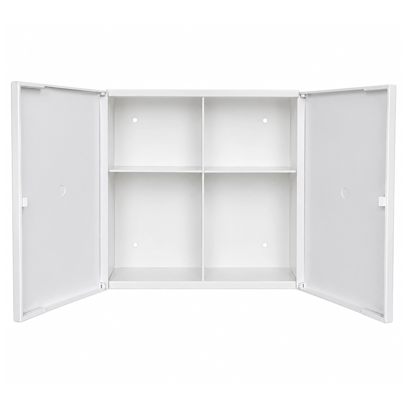 Armoire de pharmacie en plastique vide 2 portes sans serrure