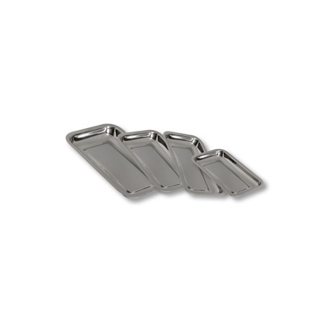 Plateau rectangulaire inox 300 x 220 x 30 mm