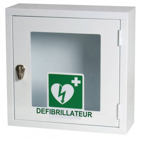 [906] Boîtier mural intérieur sans alarme pour tous les défibrillateurs