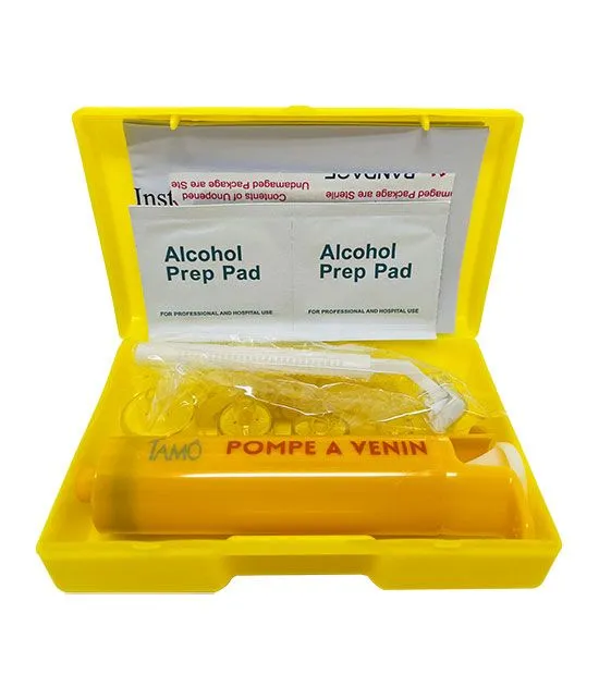 Pompe à venin compacte pour piqûre ou morsure