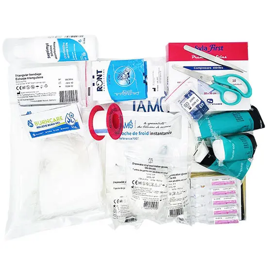 Composition pour trousse de secours BTP 10 personnes
