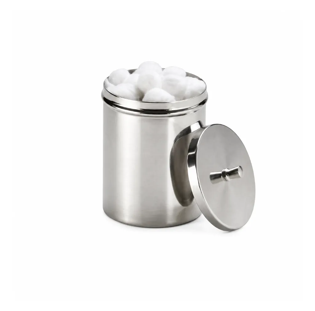 Boîte à coton inox 11 x 14 cm