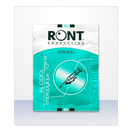 SACHET DE 50 LINGETTES D'ALCOOL  