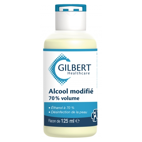 Flacon alcool modifié 70° 125 ml