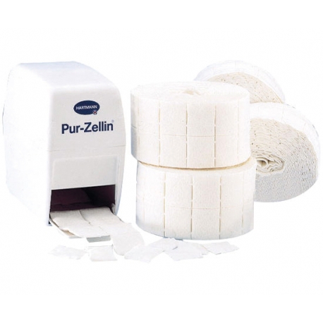 [866] Rouleau de 500 tampons de ouate de cellulose