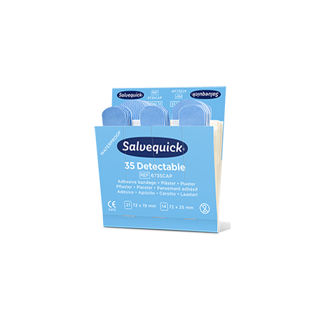 [549] Recharge de Pansements Bleus détectables stériles Salvequick 6735CAP