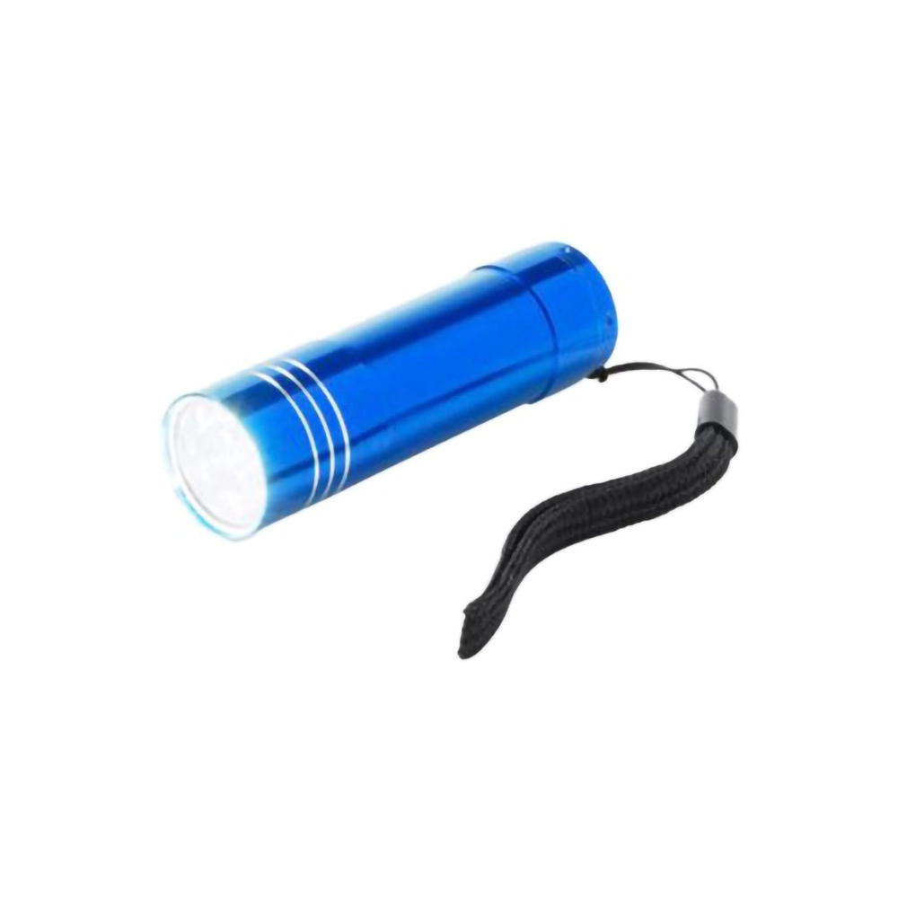 Lampe de poche LED métal avec piles