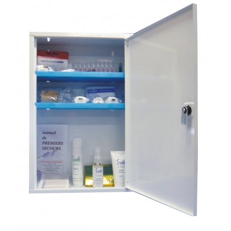 [344] ARMOIRE A PHARMACIE METAL PLEINE 1 PORTE