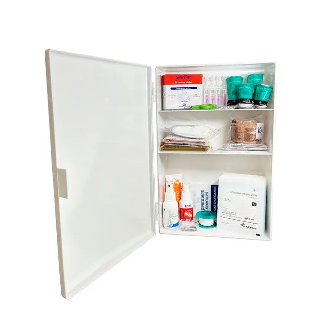 Armoire de pharmacie en plastique 1 porte sans serrure