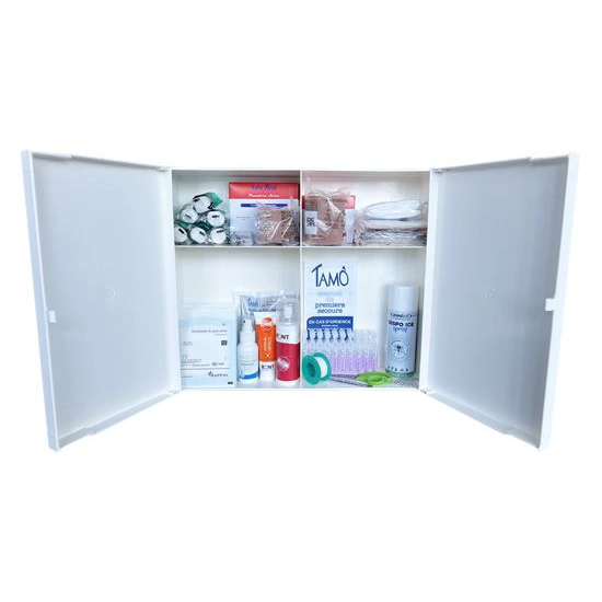 Armoire de pharmacie en plastique 2 portes sans serrure