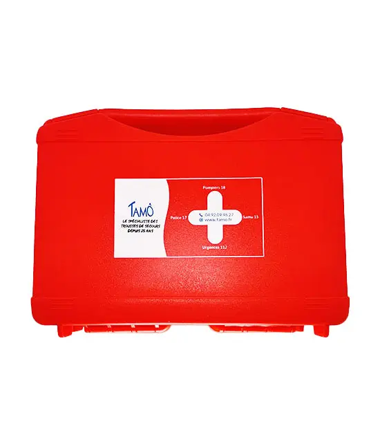 Trousse de secours rouge vide 24 x 18 x 5 cm