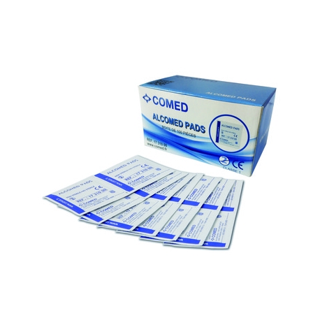 [288] Tampons imprégnés d'alcool à 70% Boite de 100