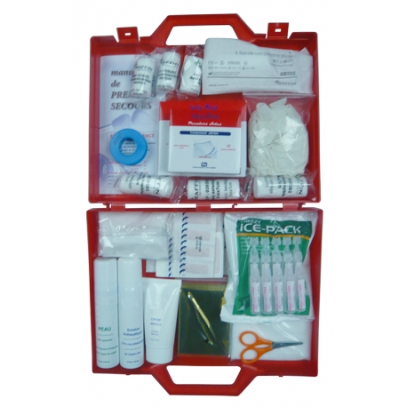 [382] TROUSSE PLEINE 8 PERSONNES RIGIDE ROUGE