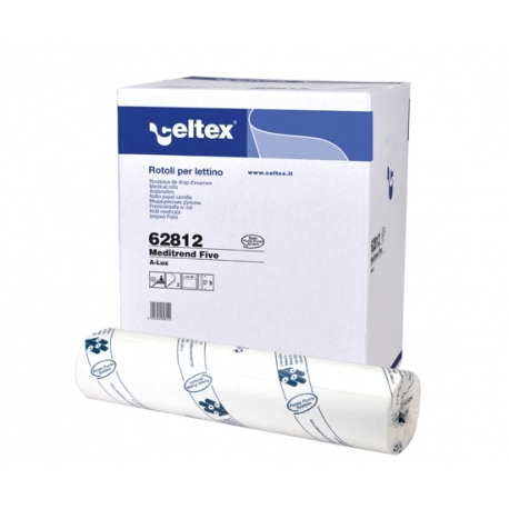 [24] Drap d'examen double épaisseur gaufré blanc 50x35cm